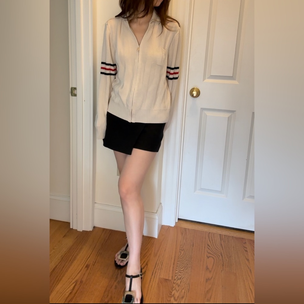 Wool sweater cardigan